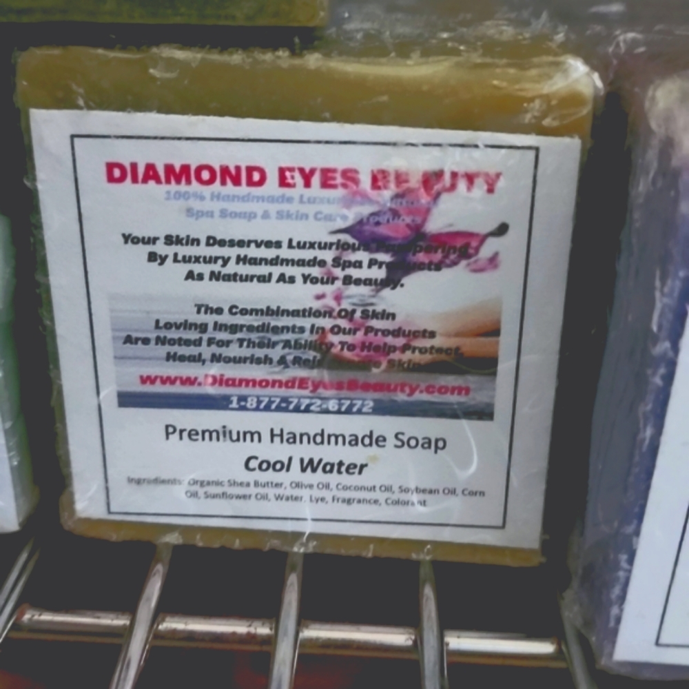 🆕Cool Water 100% Handmade Natural Spa Soap - Picture 3 of 3